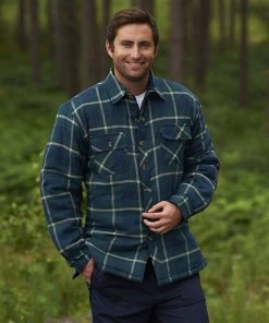 Champion Mens Totnes Padded Shirt -GREEN