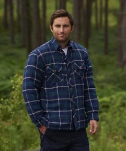 Champion Mens Totnes Padded Shirt -BLUE