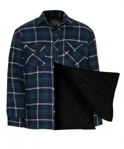 Champion Mens Totnes Padded Shirt -BLUE