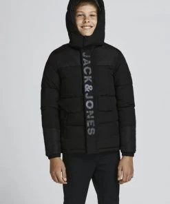 Jack & Jones JNR Jack & Jones JCOPACE Kids Puffer Jacket -BLACK (9-10 Only)