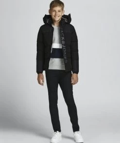 Jack & Jones JNR Jack & Jones JCOPACE Kids Puffer Jacket -BLACK (9-10 Only)