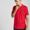 Jack & Jones JCOFLOKI Polo Shirt -RED Mens Polos, Tees & Shirts
