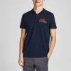 Jack & Jones JCOFLOKI Polo Shirt -NAVY BLAZER (M, L Only)