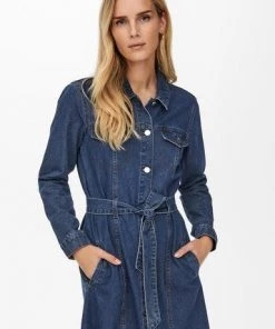 Jacqueline De Yong SANSA Dress -MEDIUM BLUE