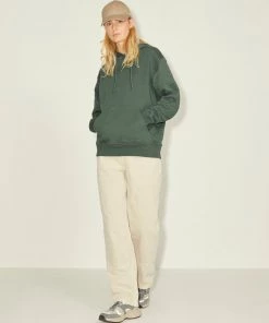 JJXX ANINA Hoody -DARK GREEN Ladies Hoodies & Sweatshirts