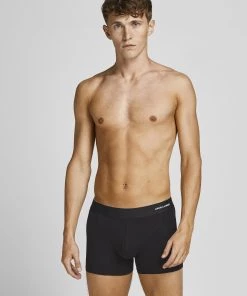 Jack & Jones JACBAMBOO Trunks 3 Pack -BLACK