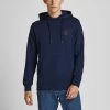 Jack & Jones JJEBASIC Logo Hoody -NAVY BLAZER