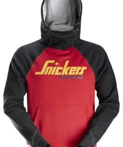 Work Hoodies & Sweatshirts Snickers Logo Work Hoody -RED/BLACK