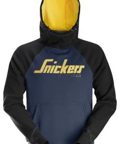 Snickers Logo Work Hoody -NAVY/BLACK