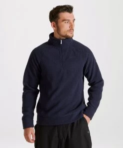 Craghoppers Mens Cason Half Zip Fleece -BLUE NAVY Mens Fleeces & Midlayers