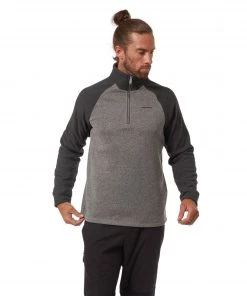 Craghoppers Mens Barker Half Zip Fleece -QUARRY GREY Mens Fleeces & Midlayers
