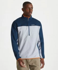 Craghoppers Mens Gregor Half Zip Fleece -LOCH BLUE (XL Only)