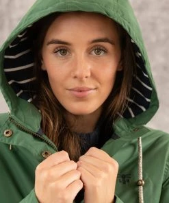 Lighthouse Long Iona Jacket -GREEN