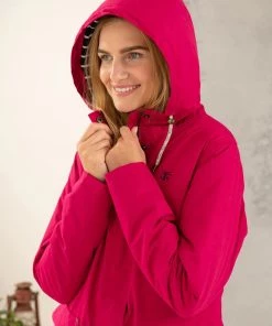 Lighthouse Long Iona Jacket-RASPBERRY