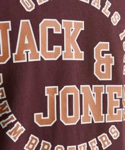 Mens Hoodies & Sweatshirts Jack & Jones JORARON Sweatshirt -GRAPE