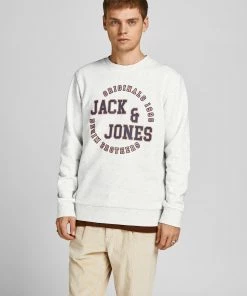 Jack & Jones JORARON Sweatshirt -WHITE MELANGE