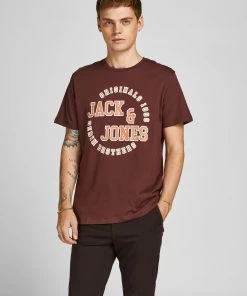 Mens Polos, Tees & Shirts Jack & Jones JORARON Tee -GRAPE