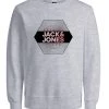 Mens Hoodies & Sweatshirts Jack & Jones JCOROLLO Sweatshirt -LIGHT GREY MELANGE