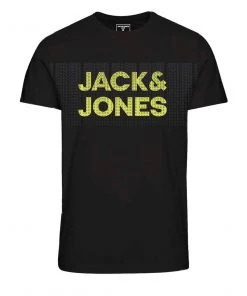 Jack & Jones JNR Kids Polos, Tees, & Shirts Jack & Jones JCOATHELSTAN Boys Tee -BLACK