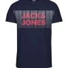 Jack & Jones JNR Jack & Jones JCOATHELSTAN Boys Tee -NAVY BLAZER Kids Polos, Tees, & Shirts