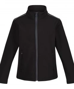 Regatta Kids Classmates Softshell -BLACK/GREY Kids Workwear