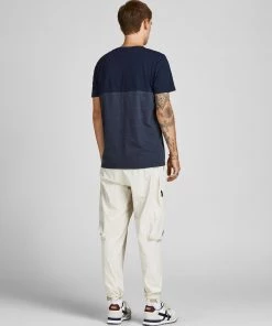 Mens Polos, Tees & Shirts Jack & Jones JCOIVAR Tee -NAVY BLAZER