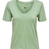 Ladies Polos, Tees & Shirts Jacqueline De Yong FAROCK Tee -GREEN