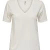 Ladies Polos, Tees & Shirts Jacqueline De Yong FAROCK Tee -CLOUD DANCER