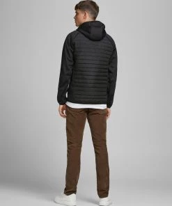 Mens Jackets & Bodywarmers Jack & Jones JJEMULTI Hybrid Jacket -BLACK