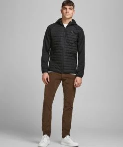 Mens Jackets & Bodywarmers Jack & Jones JJEMULTI Hybrid Jacket -BLACK