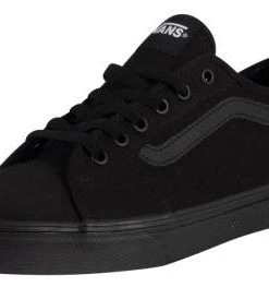 Vans Mens Filmore Decon Suede/Canvas Shoe -BLACK/BLACK Mens Footwear