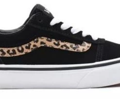 Kids Footwear VANS Kids Ward Suede/Canvas -BLACK/CHEETAH