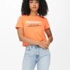 Ladies Polos, Tees & Shirts Jacqueline De Yong LISETTE Tee -ORANGE