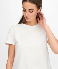 Jacqueline De Yong LISETTE Tee -CLOUD DANCER