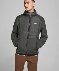 Mens Jackets & Bodywarmers Jack & Jones JCOTOBY Hybrid Jacket -BLACK