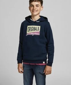 Jack & Jones JNR Jack & Jones JORMASON Boys Hoody -NAVY BLAZER (13-14, 15-16 Only)