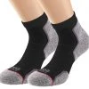 1000 Mile Mens Sportswear & Fitness 1000Mile Mens 2 Pack Run Anklet Socks -GREY/BLACK