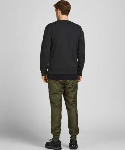 Mens Hoodies & Sweatshirts Jack & Jones JCOATHELSTAN Sweatshirt -BLACK