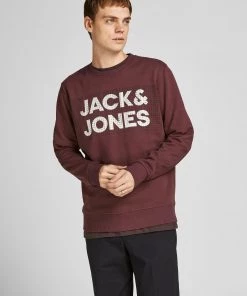 Mens Hoodies & Sweatshirts Jack & Jones JCOATHELSTAN Sweatshirt -GRAPE