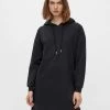 Pieces CHILLI Sweat-Dress -BLACK Ladies Hoodies & Sweatshirts