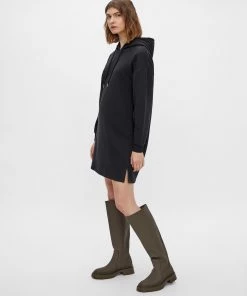 Pieces CHILLI Sweat-Dress -BLACK Ladies Hoodies & Sweatshirts