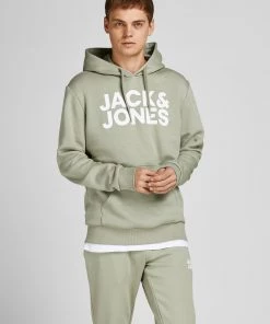 Jack & Jones JJECORP Big Logo Hoody -TEA