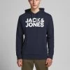 Mens Hoodies & Sweatshirts Jack & Jones JJECORP Big Logo Hoody -NAVY BLAZER