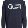 Mens Hoodies & Sweatshirts Jack & Jones JCOLOGAN Sweatshirt -NAVY BLAZER