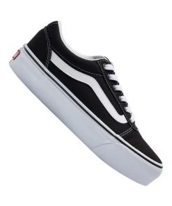 VANS Ladies Ward Platform Shoe -BLACK/WHITE Ladies Footwear