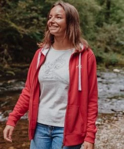 Saltrock Ladies Velator Zip Hoody -PINK Ladies Hoodies & Sweatshirts