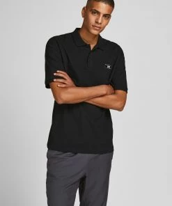 Mens Polos, Tees & Shirts Jack & Jones JCOCLASSIC Polo -BLACK