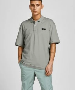 Mens Polos, Tees & Shirts Jack & Jones JCOCLASSIC Polo -SLATE