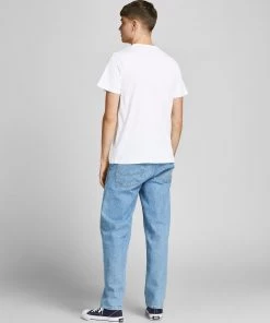 Jack & Jones JCOCHARLES Tee -WHITE Mens Polos, Tees & Shirts