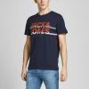 Mens Polos, Tees & Shirts Jack & Jones JCOCHARLES Tee -NAVY BLAZER